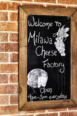 Chalkboard at Milawa Cheese FactoryPhotography by Wendy Stanford